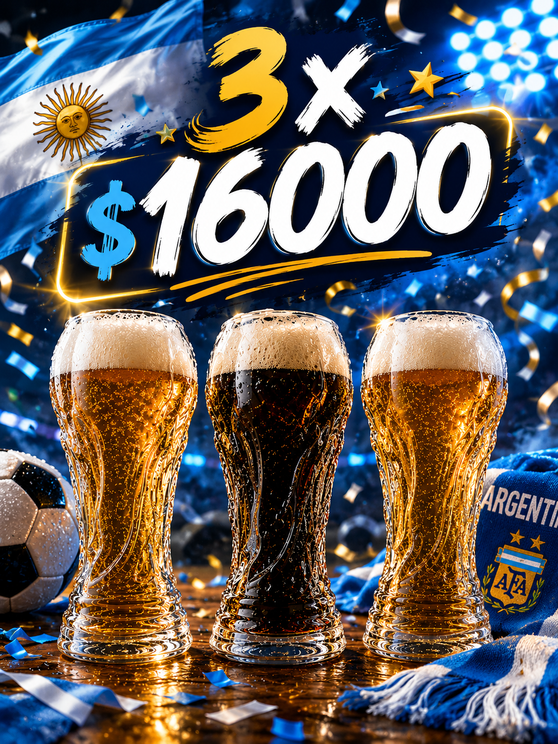 Vaso de la copa del mundo 500ml