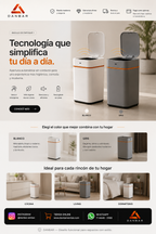 Cesto de basura smart con apertura automatica. Basta de malos olores , mas higiene, mas comodidad.