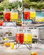 Dispenser de bebidas doble 2 x 4Lts