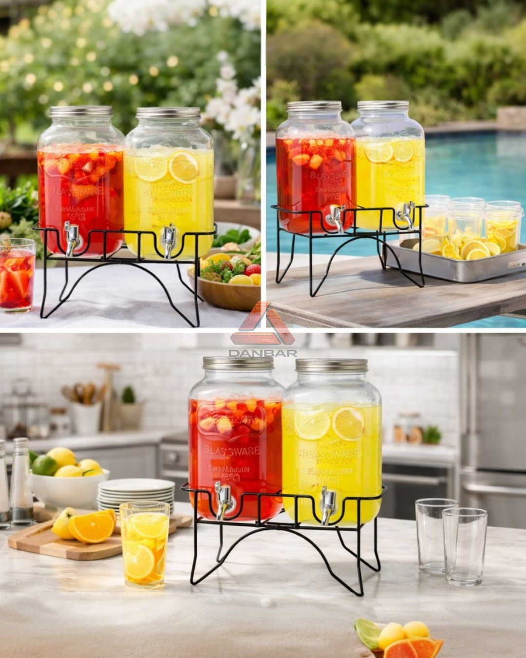 Dispenser de bebidas doble 2 x 4Lts