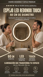 Espejo LED Redondo Touch  | Diseño y elegancia Premium Para Baño Y vestidor