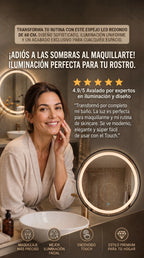 Espejo LED Redondo Touch  | Diseño y elegancia Premium Para Baño Y vestidor
