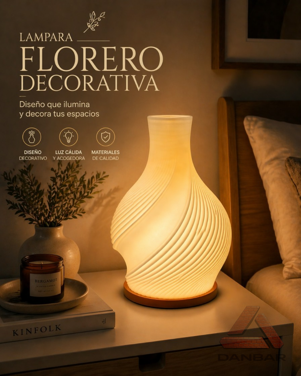 Lampara florero led