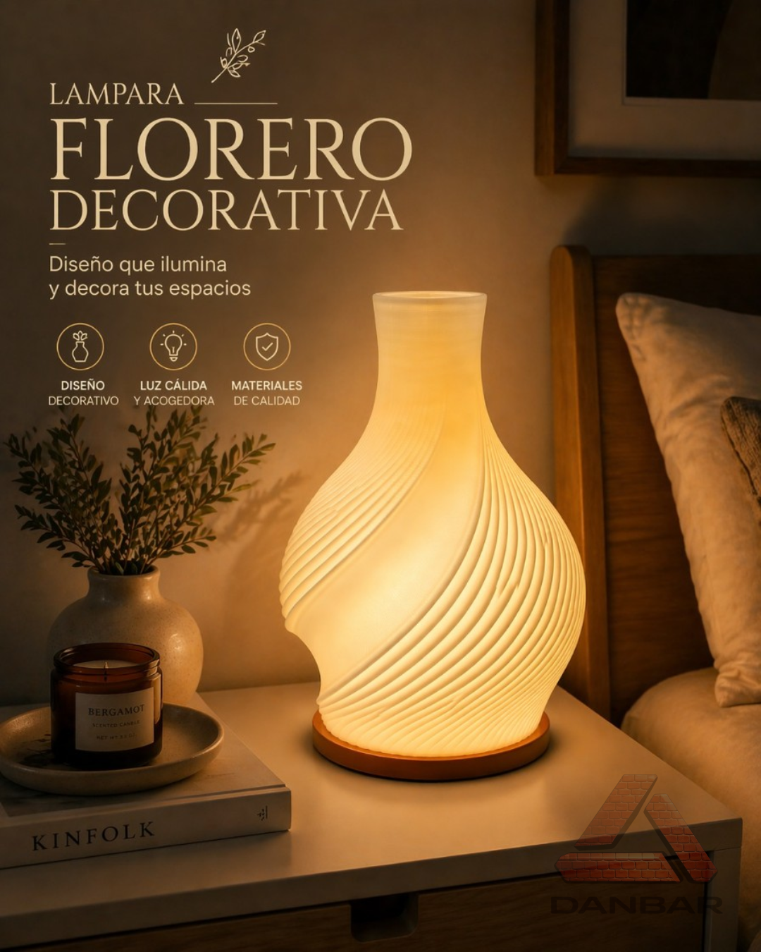 Lampara florero led
