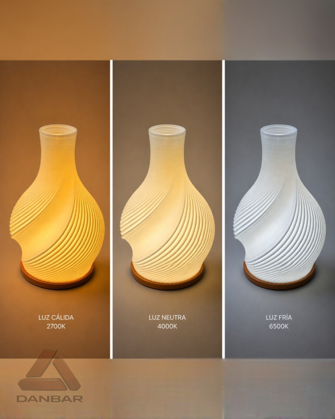 Lampara florero led
