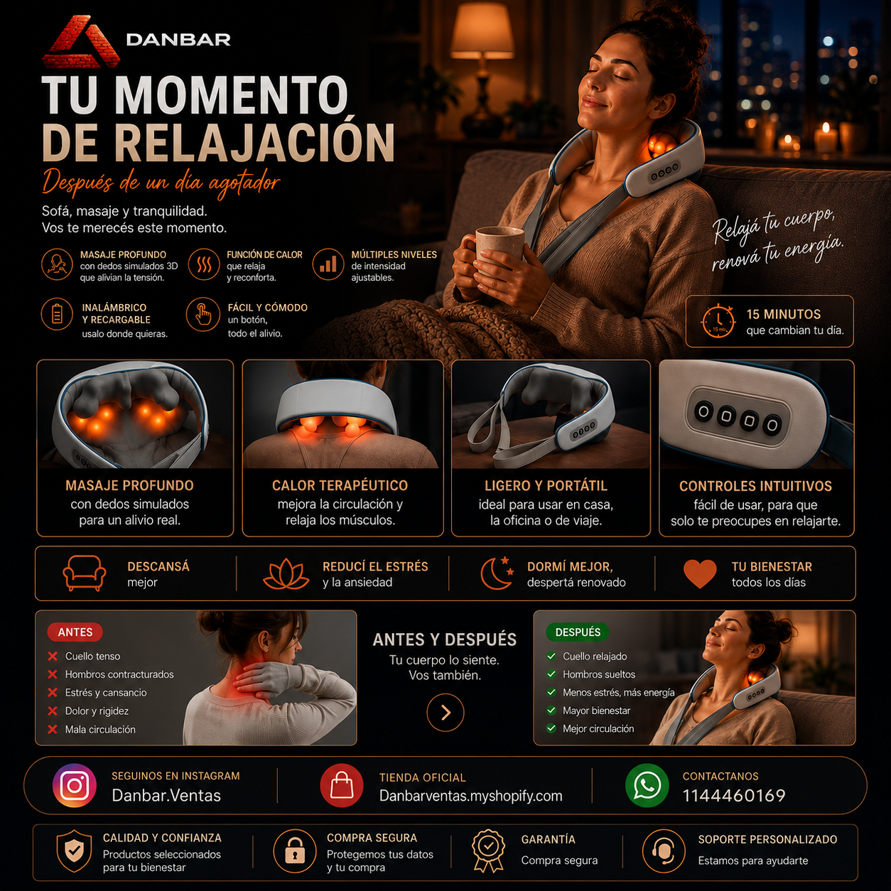 Necesitas un relax despues de un largo dia de trabajo, esto es para vos.