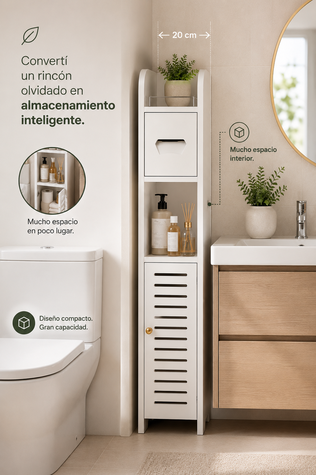 Estantería Organizadora para Baño, Más Espacio, Menos Desorden