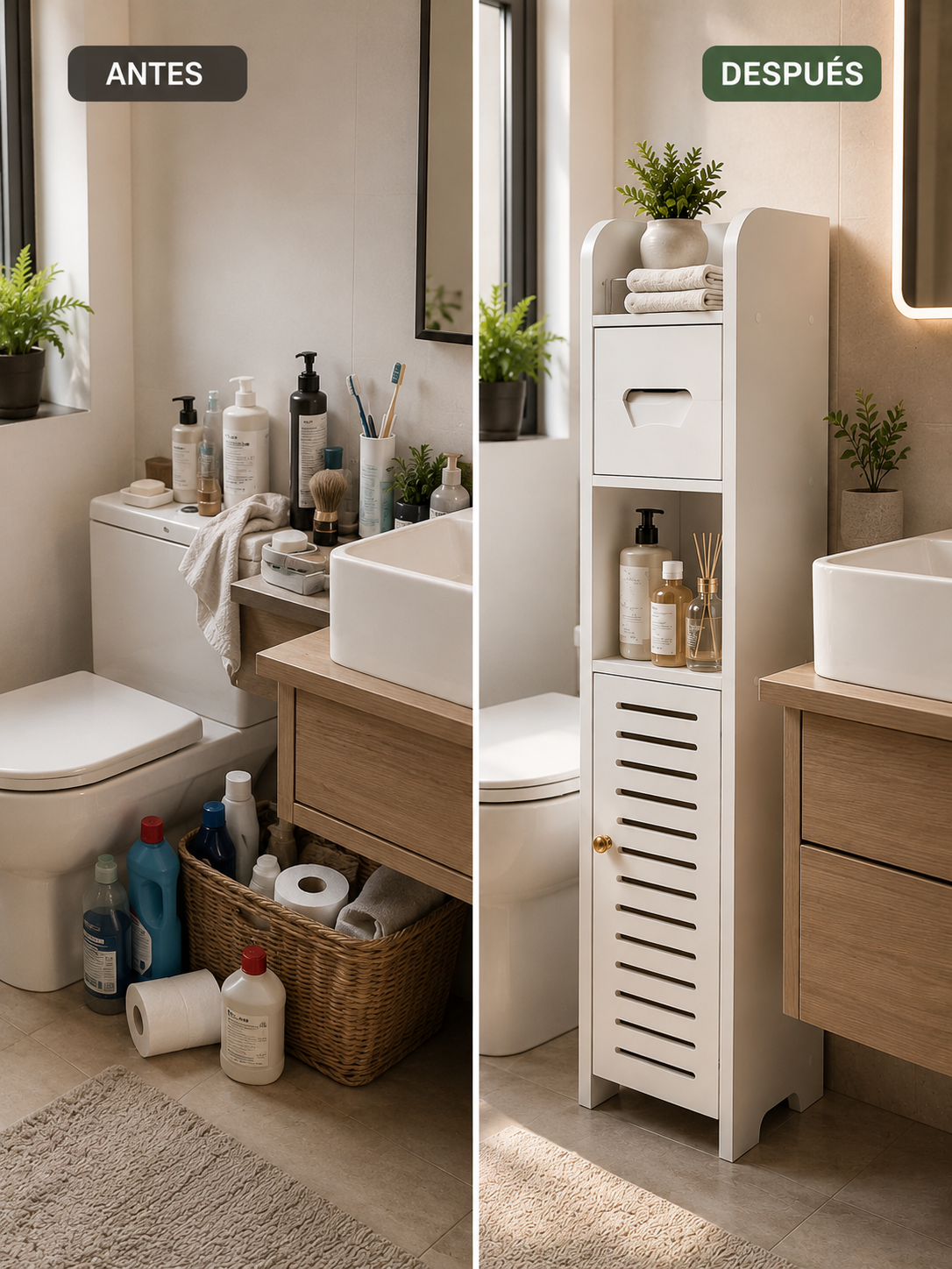 Estantería Organizadora para Baño, Más Espacio, Menos Desorden