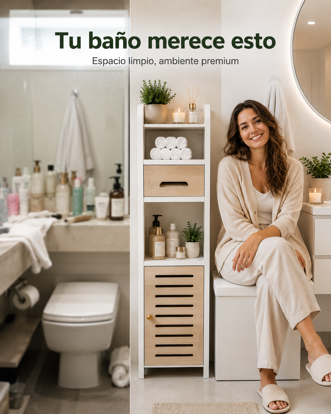 Estantería Organizadora para Baño, Más Espacio, Menos Desorden