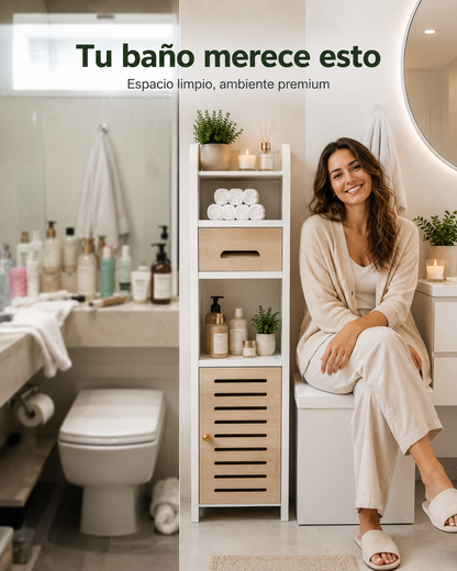 Estantería Organizadora para Baño, Más Espacio, Menos Desorden