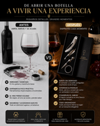Set de accesorios para vino x 4 piezas