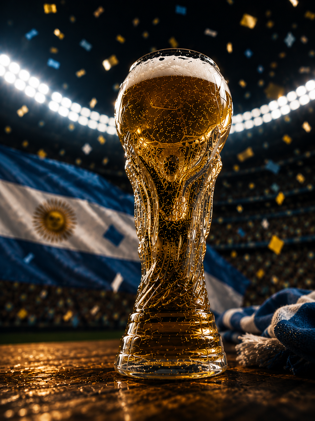 Vaso de la copa del mundo 500ml