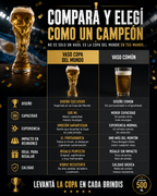 Vaso de la copa del mundo 500ml