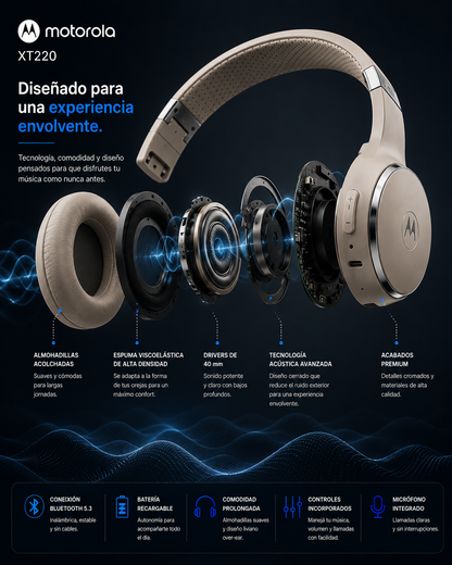 Auricular Motorola XT 220 Originales, calidad y potencia unica.