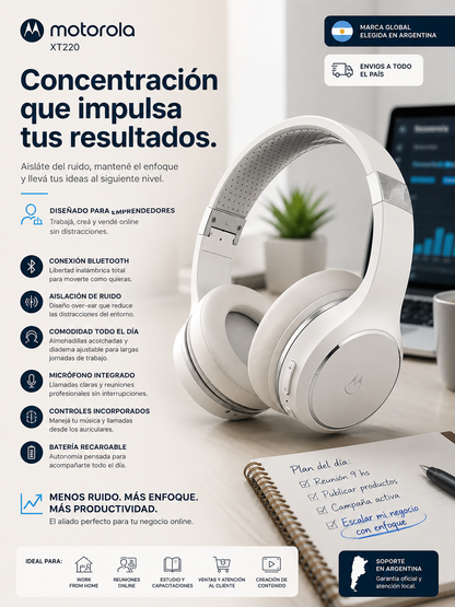 Auricular Motorola XT 220 Originales, calidad y potencia unica.