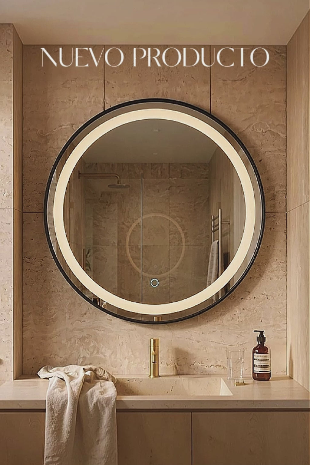Espejo LED Redondo Touch  | Diseño y elegancia Premium Para Baño Y vestidor