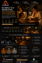 Dale ese toque premium que necesitas a tus ambientes o negocio con el Velador Touch