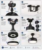 Ventilador retractil 4 aspas. Diseño y Tecnologia en un solo producto.